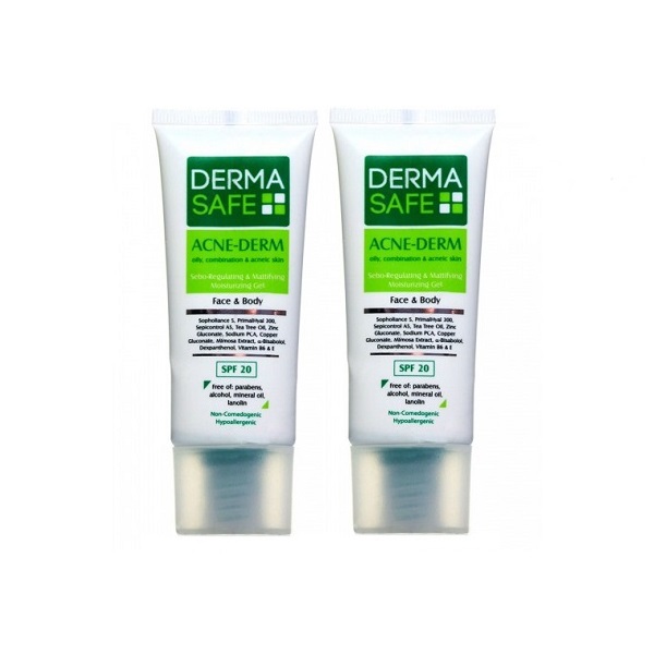 کرم مرطوب کننده درماسیف مدل ََacne derm حجم 40 میلی لیتر مجموعه 2 عددی